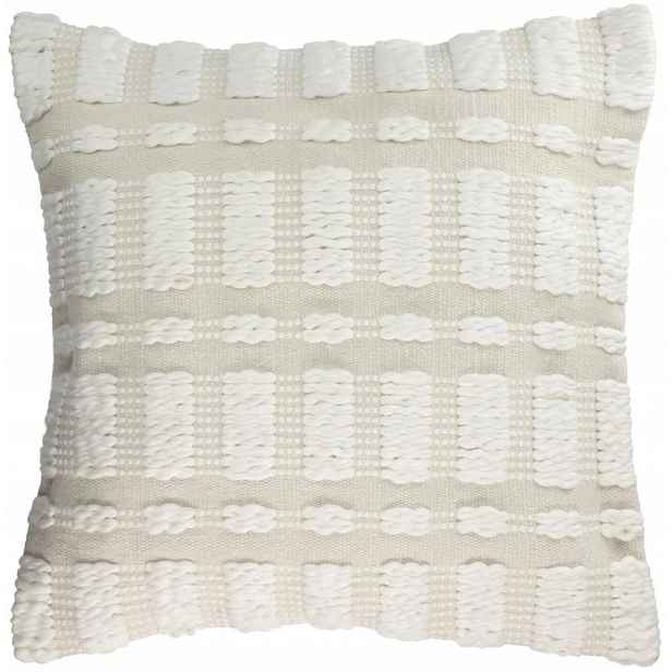 Kave Home Povlak na polštář Aima krémová/bílá Boho 60x60 cm