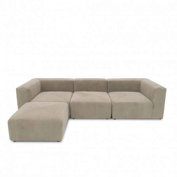 MID.YOU ROHOVÁ SEDAČKA, textil, jílová barva