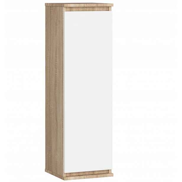 Nástěnná skříňka vitrína W Clp 30cm dub sonoma-bílá Akd