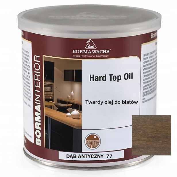 Tvrdý Olej Na Dřevěné Desky Borma Wachs Hard Top Oil Dub Antický 750 ML
