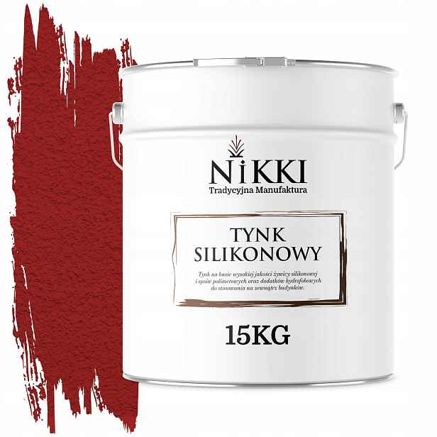 Silikonová Omítka Fasádní Červená 3001 15KG Struktura Beránek Zrno 1.5mm
