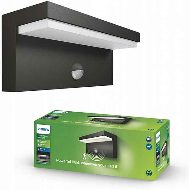 Zahradní Led lampa Fasádní svítidlo Bustan Ir 4,5W se senzorem Philips