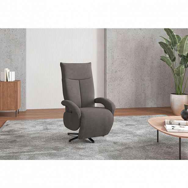 Sit & More RELAXAČNÍ KŘESLO, textil, barvy grafitu