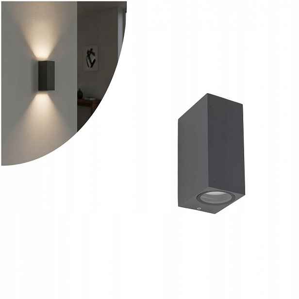 Nástěnné nástěnné svítidlo IP44 Axis Gray 10970 Tk Lighting