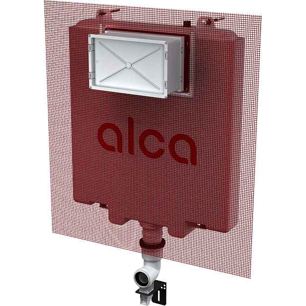 WC nádrž pro zazdívání s perlinkou Alca Basicmodul Slim AM1112P pro závěsné WC