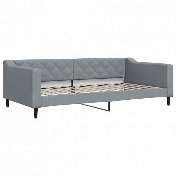 vidaXL Válenda světle šedá 100 x 200 cm textil
