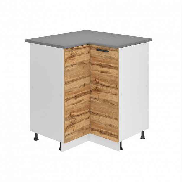 B BELINI GROUP KUCHYŇSKÁ SPODNÍ SKŘÍŇKA 90 cm SNP s pracovní deskou, s 1 dvířky, Dub Wotan