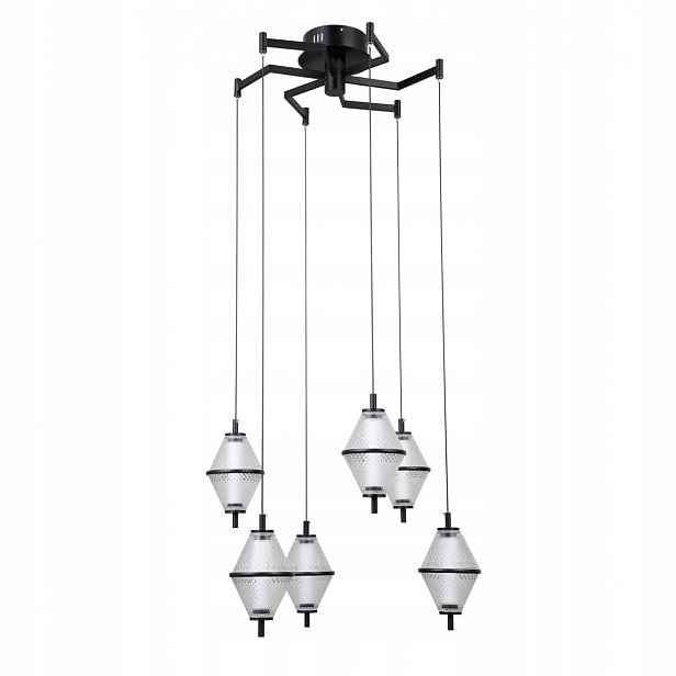 Fuente PND-34395-6-BK Stylová závěsná lampa