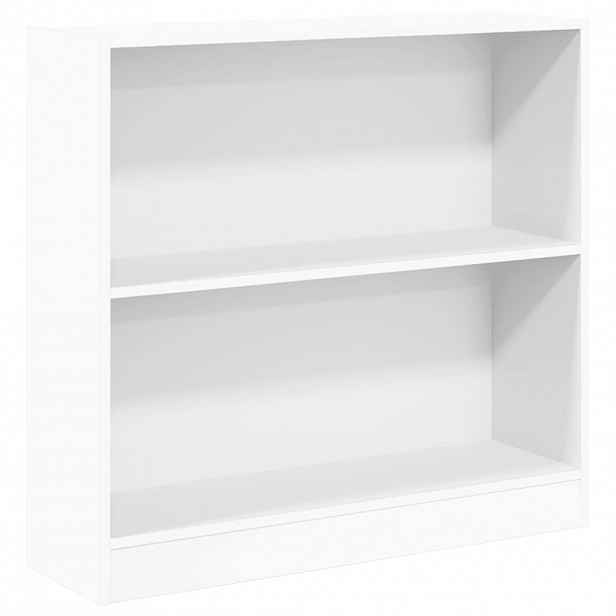 vidaXL Knihovna bílá 80x24x75 cm kompozitní dřevo
