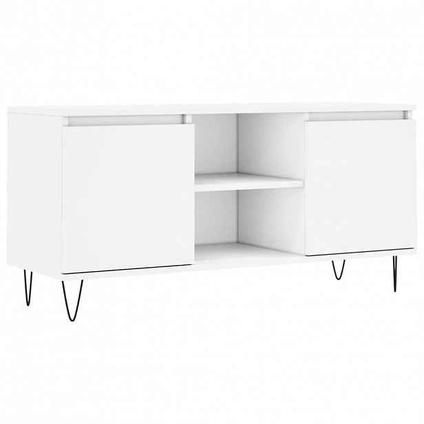vidaXL TV skříňka bílá 104 x 35 x 50 cm kompozitní dřevo