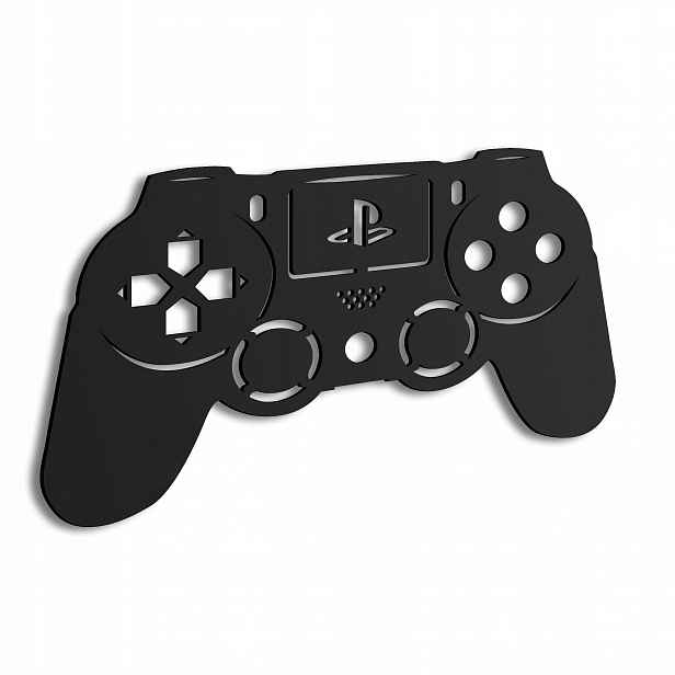 Dřevěný 3D obraz Gamepad Dualshock PlayStation Nástěnná Dekorace Dárek
