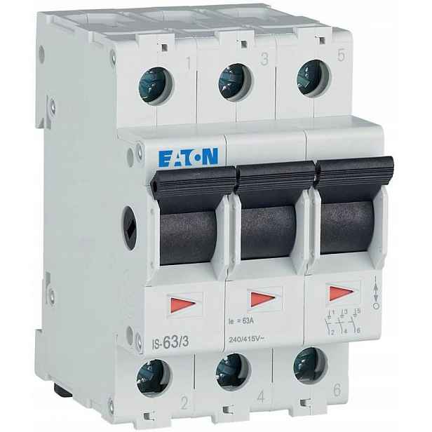 Eaton Izolační Odpojovač 63A 3P IS-63/3 Modulární 415V Ce Rohs