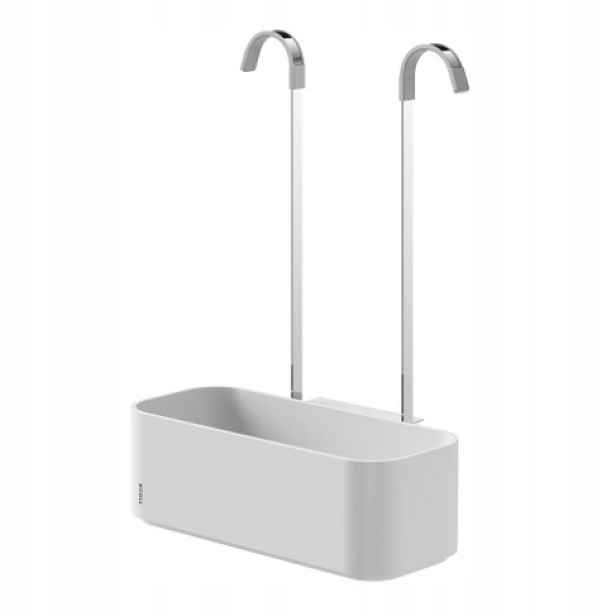 Tiger 2 Store Závěsný košík na sprchovou baterii 25 cm, bílý 800377