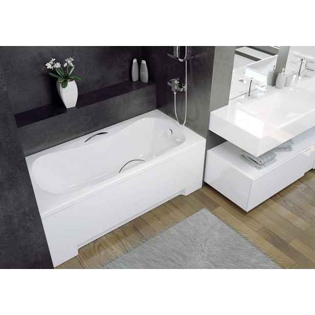 BESCO Obdélníková vana ARIA/ARIA PLUS - 140 × 70 cm; bez nožiček; Ne