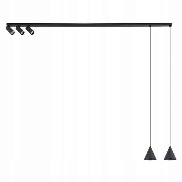 Závěsná lampa s reflektory Fourty Nowodvorski