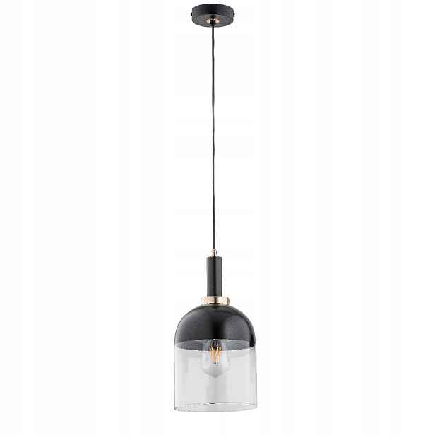 Závěsná lampa Alfa Vento černá se zlatem 1xE27 max 15W IP20