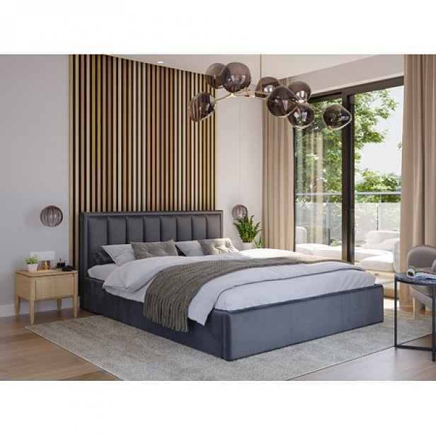 Čalouněná postel MOON rozměr 160x200 cm v-mo-se