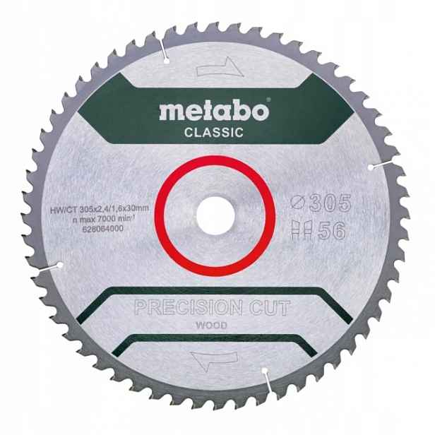 Kotoučová Pila Precision Cut Wood 305*30 MM Z56 628064000 Metabo