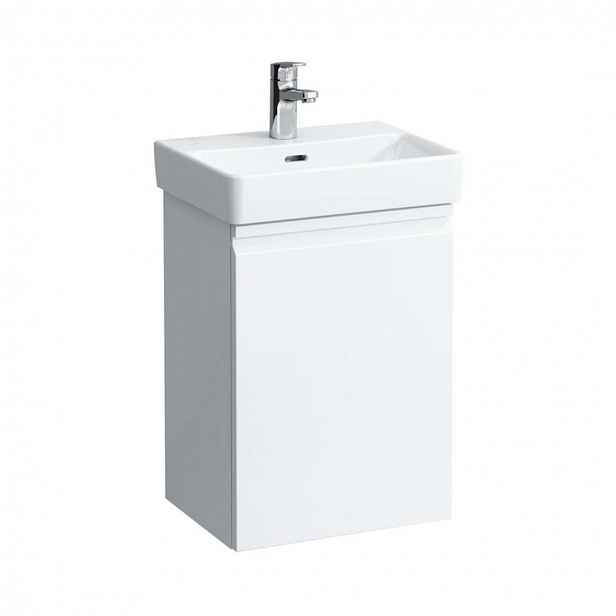 Laufen Pro S - Umyvadlová skříňka s dvířky, 42x32x58 cm, panty vlevo, lesklá bílá H4833010964751