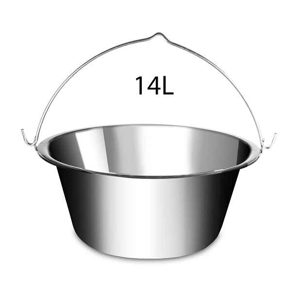 Lux LK-14 Nerezový kotlík na guláš KLASIK, 14l