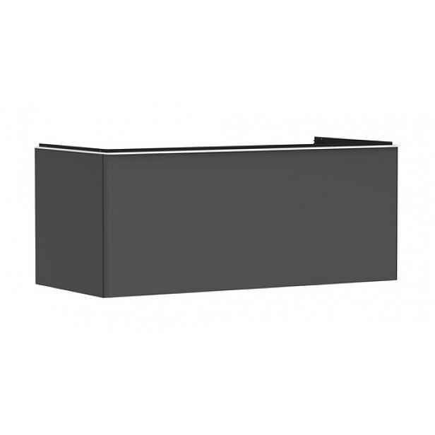 Skříňka pod umyvadlo pod desku Hansgrohe Xelu Q 118x49,5x55 cm šedá matná 54063700