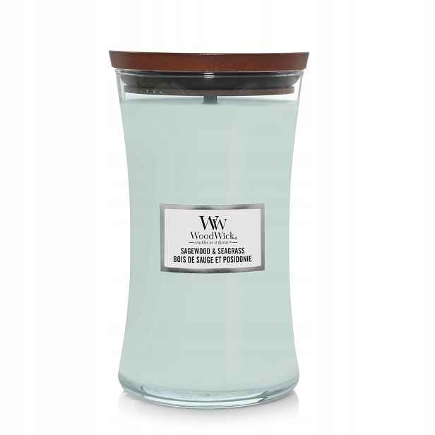 WoodWick svíčka Sagewood & Seagrass 609,5 g