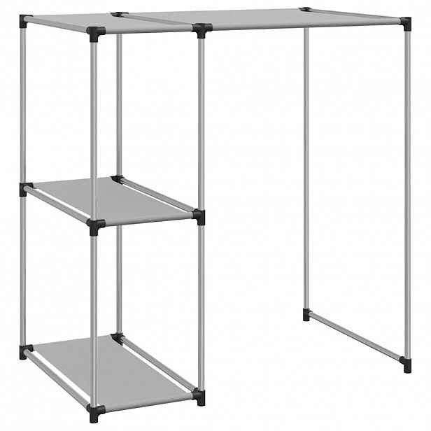 vidaXL Úložný regál nad pračku šedý 87 x 55 x 90,5 cm železo
