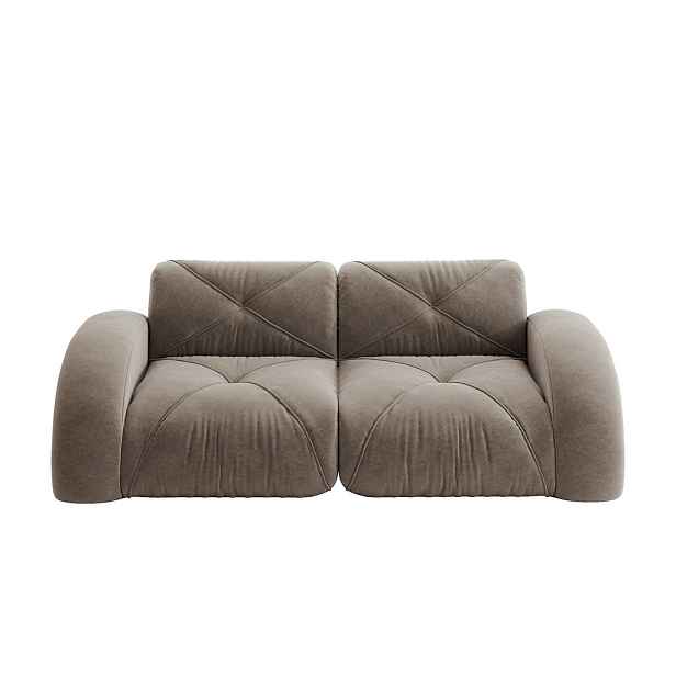 WISHDOR 2MÍSTNÁ POHOVKA Chenille Taupe, modulární