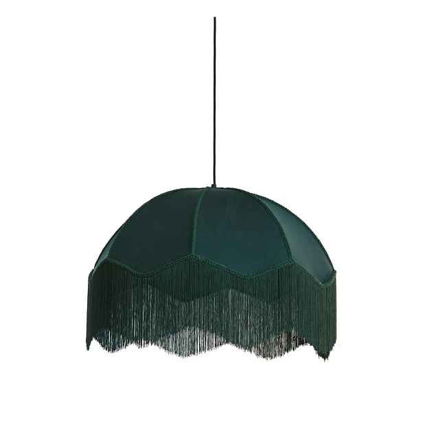 Závěsné svítidlo v petrolejové barvě s textilním stínidlem ø 60 cm Malacia – Light & Living
