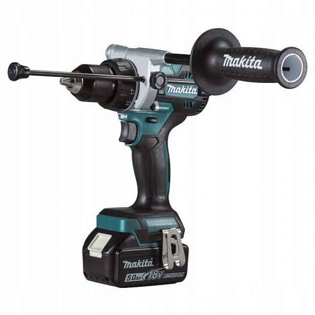Makita DHP486RTJ aku příklepová bezuhlíková vrtačka 18V/2*5Ah, 0-550/2100 o