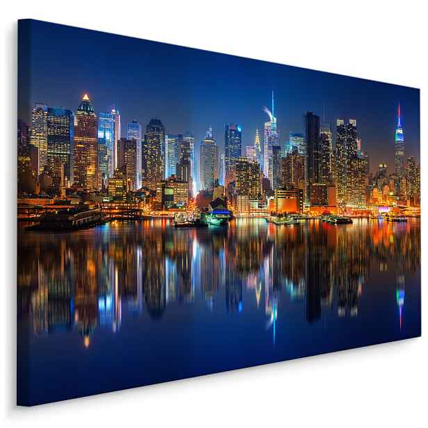 Plátno Manhattan V Noci Varianta: 120x80