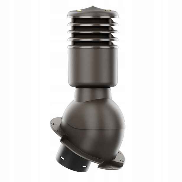 Větrací komín Smartline kaprovka fi 125 mm, zateplený, tmavě hnědý