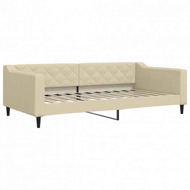 vidaXL Válenda krémová 100 x 200 cm textil
