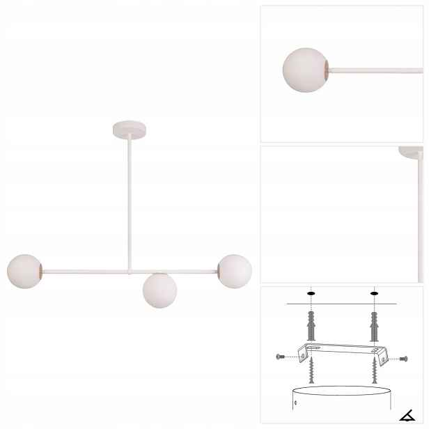 Bílá závěsná lampa Gama 3, vertikální forma v předsíni Sigma Lighting