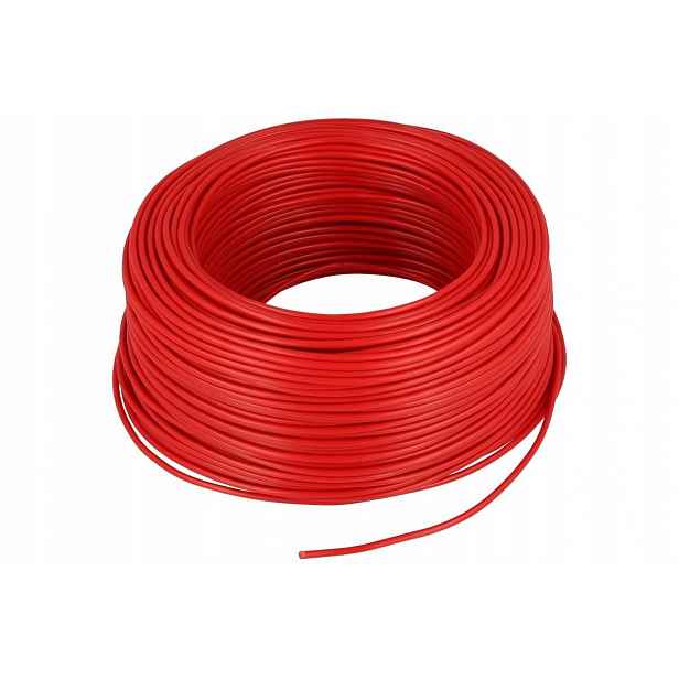 Instalační kabel Lgy 1x2,5 mm červený 100 m