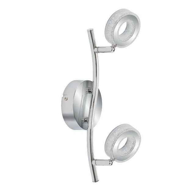 LED nástěnná lampa 2x5W VINOLA CHROM STRIP 3000K