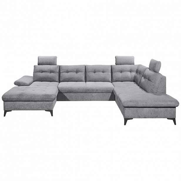 MID.YOU SEDACÍ SOUPRAVA, textil, šedá