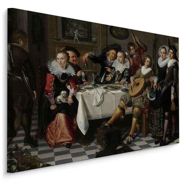 MyBestHome BOX Plátno Reprodukce Isaaca Elyase "Merry Company". Varianta: 40x30