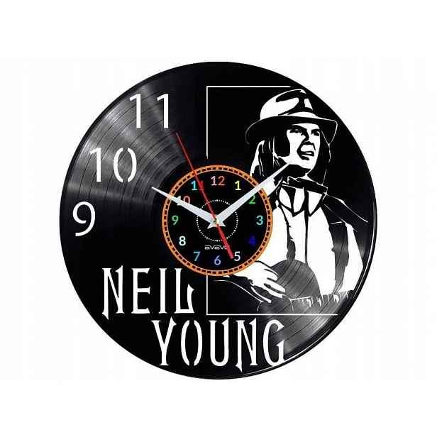 Neil Young Dekorativní Nástěnné Hodiny Moderní Vinylová Deska Na Pr