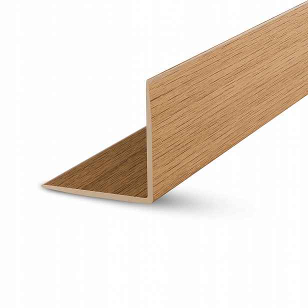 Úhelník Pvc Buk 25x25mm 1m – Ochranný rohový kryt Dekorativní 20 Ks