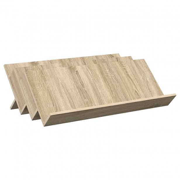 vidaXL Regál na časopisy Sonoma dub 90 x 53 x 28,5 cm Kompozitní dřevo