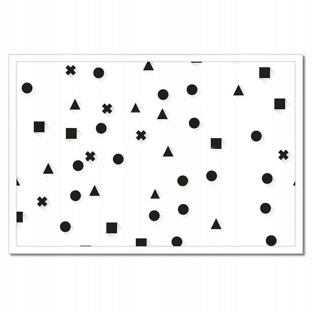 Plakáty v rámu 60x40 Černobílá geometrie