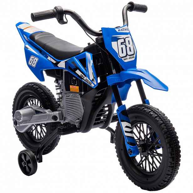 AIYAPLAY ELEKTRICKÁ MOTOCYKL, plast, kov, modrá