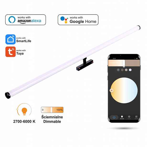 Led reflektor 2.4GHZ Barrel 18W Smart Track 48VDC 2700-6000K stmívatelný