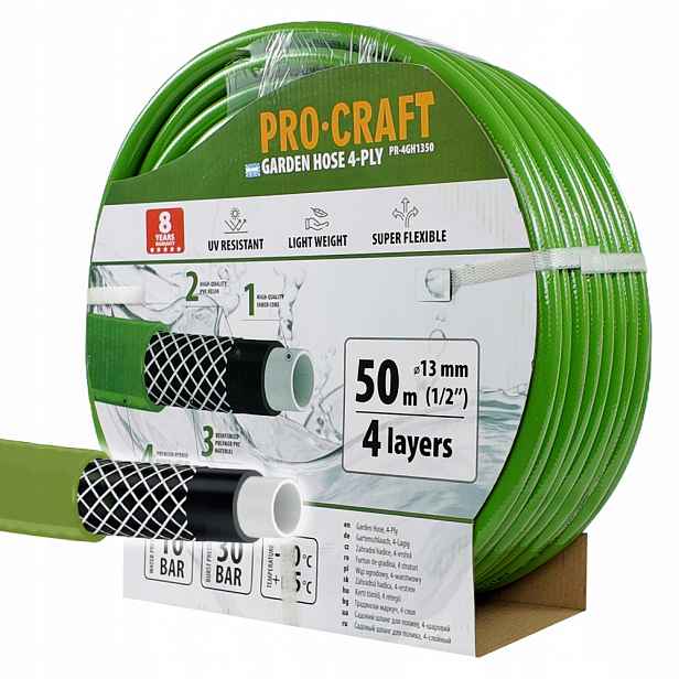 Zahradní hadice Procraft PR-4GH1350 4 vrstvy, 1/2" 50 m