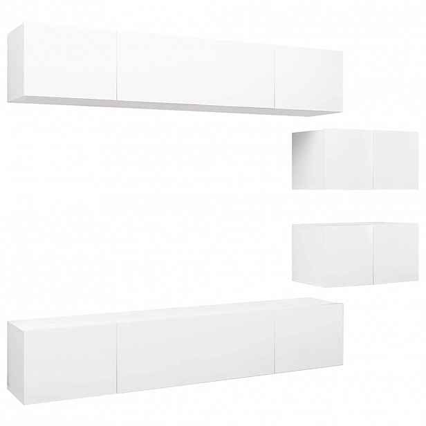vidaXL 6dílný set TV skříněk bílý kompozitní dřevo