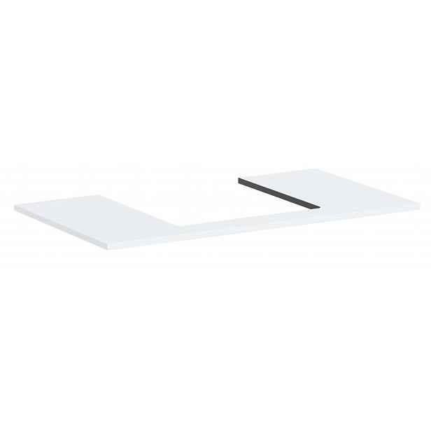 Hansgrohe Xilesa E - Deska pod umyvadlo, 98x55 cm, výřez uprostřed, matná bílá 54270700