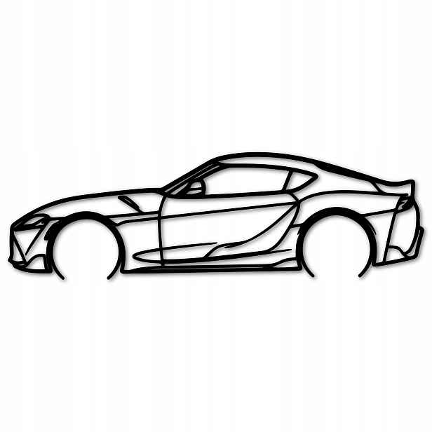 Obraz Auto Toyota Supra mks Prolamované Obrazy Na Zeď Do Obývacího Pokoje 80 cm