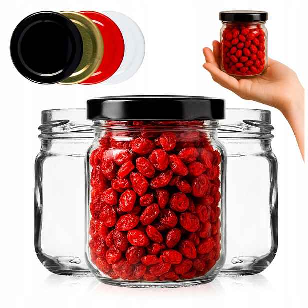 TEMU 10/50/100 ks Skleněné nádoby 130 ml - Malé nádoby na koření, džem se šroubovacím víčkem