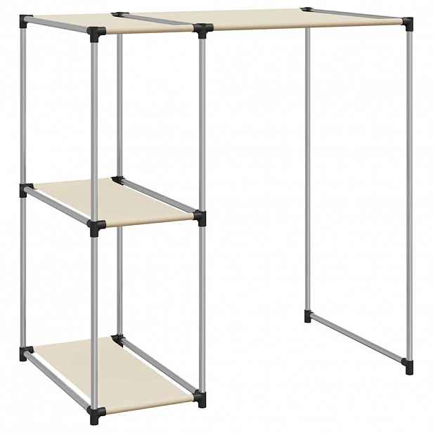 vidaXL Úložný regál nad pračku Krém 87 x 55 x 90,5 cm železo